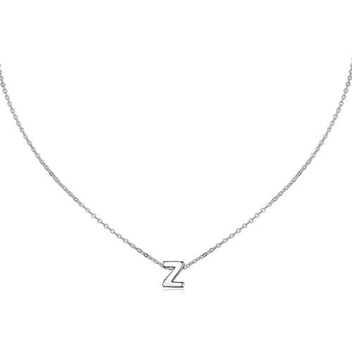 MOMOL Women's Stainless Steel Initial Necklace Personalized Name NecklaceSetBranchting