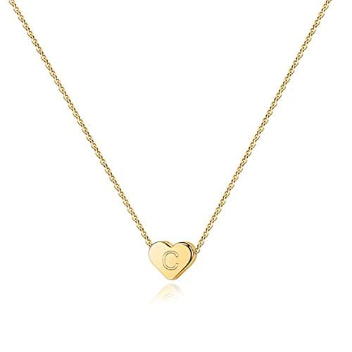 PavoI 14K Gold Plated Tiny Heart Necklace | Personalized Choker for Women