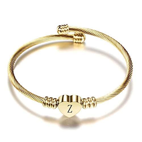 Personalized Initial Cuff Bracelets for Women