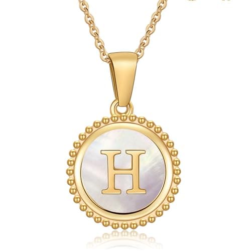 Cosie Lily Women's 14K Gold Plated Initial Alphabet Necklace
