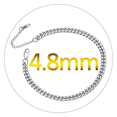 ChainsPro 18K Gold Plated Resizable Anklet Chain - Gift Box Included