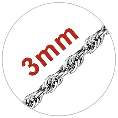 Men's 18K Gold Plated Figaro Chain Necklace 3mm-9mm, 16"-30"