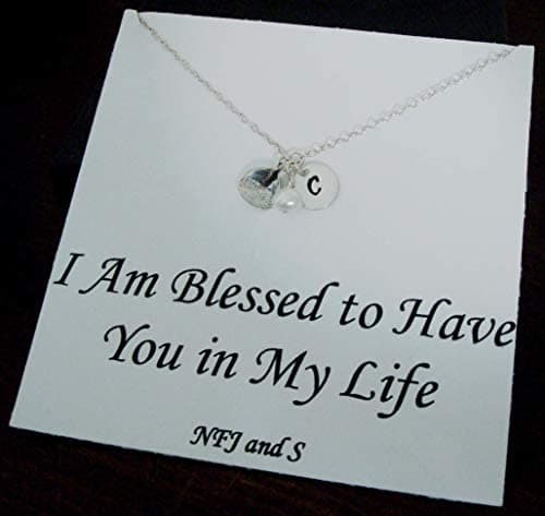 Silver Initial Bracelet for Women