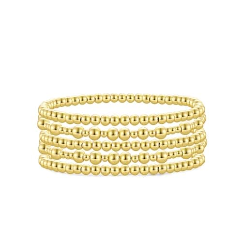 Badu Gold Plated Bead Bracelet for Women