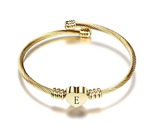 Personalized Initial Cuff Bracelets for Women
