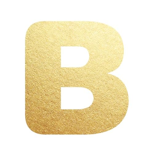UHIBROS Gold Balloon Initial Necklace, Personalized 18K Gold Plated Alphabet Pendant