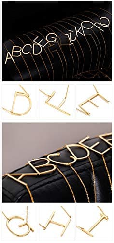 Big Letter Stainless Steel Initial Pendant Jewelry for Women Best Friends Gifts