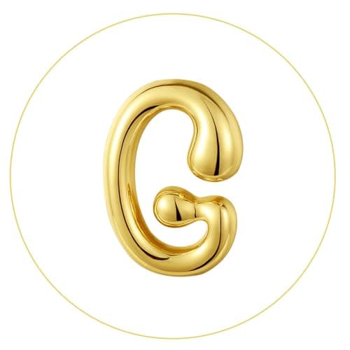 KissYan 14K Gold Plated Beaded Initial Bracelets A-Z Dainty Jewelry