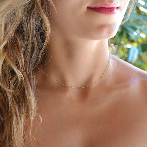 IEFWELL Initial Necklaces for Women & Girls - Gold, Silver, Rose Gold Hammered Coin Jewelry