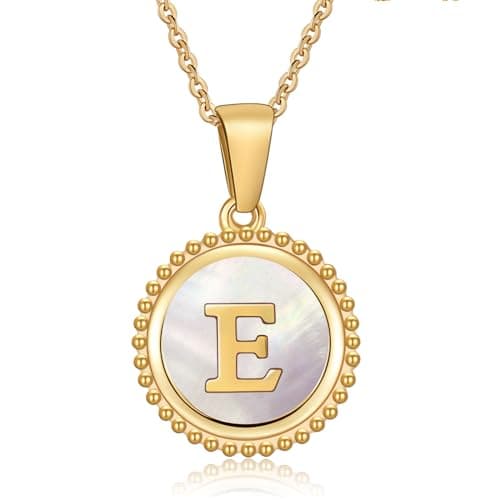 Cosie Lily Women's 14K Gold Plated Initial Alphabet Necklace
