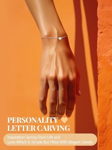 Silvora Initial Bracelets for Women