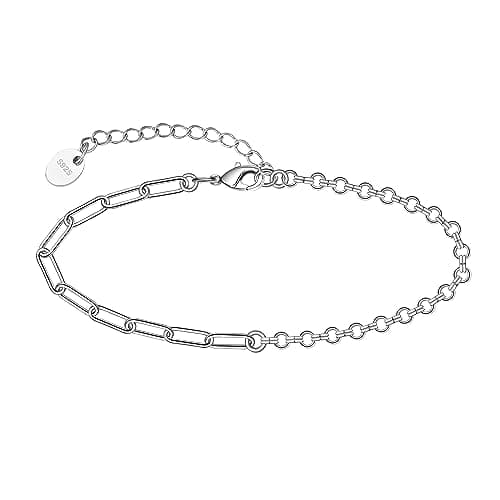 Chic 925 Sterling Silver Multilayered Anklet for Women Satellite, Star Jewelry