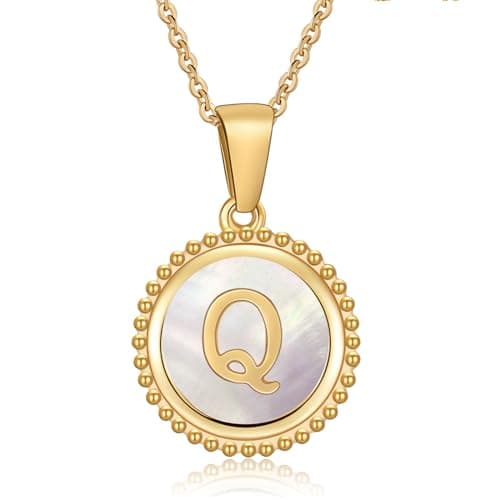 Cosie Lily Women's 14K Gold Plated Initial Alphabet Necklace