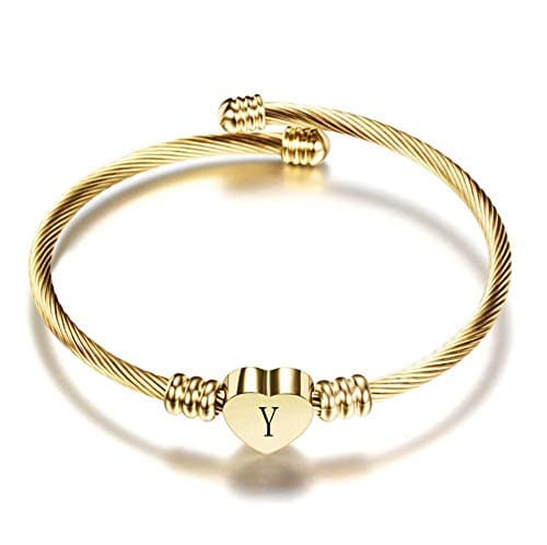 Personalized Initial Cuff Bracelets for Women