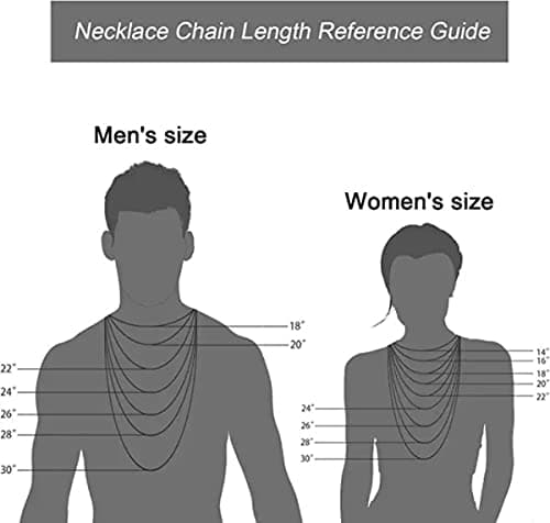 Todenb Layered Cross Necklace for Men, 18K Gold Silver Stainless Steel, 16-24 Inch
