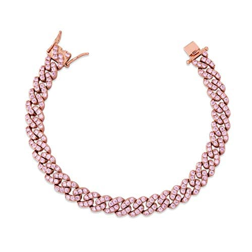 TOPGRILLZ Gold-Plated Cuban Link Anklets for Women Minimalist Foot Jewelry