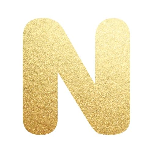 UHIBROS Gold Balloon Initial Necklace, Personalized 18K Gold Plated Alphabet Pendant