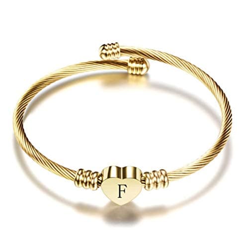 Personalized Initial Cuff Bracelets for Women
