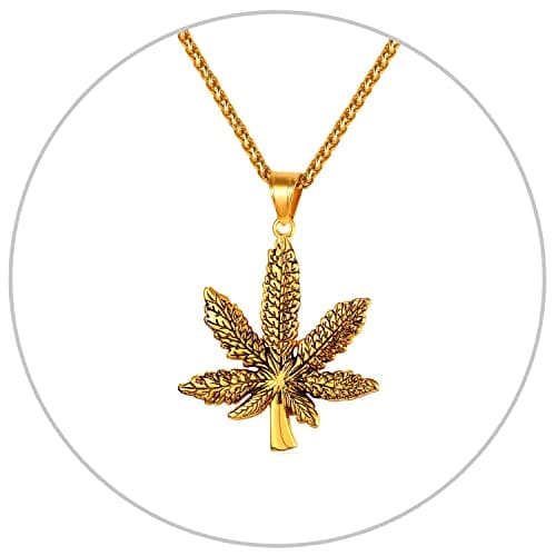 Stainless Steel 18K Gold Plated U7 Punk Dagger Pendant Necklace 22-24 Inches