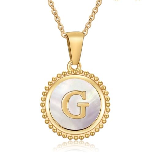 Cosie Lily Women's 14K Gold Plated Initial Alphabet Necklace