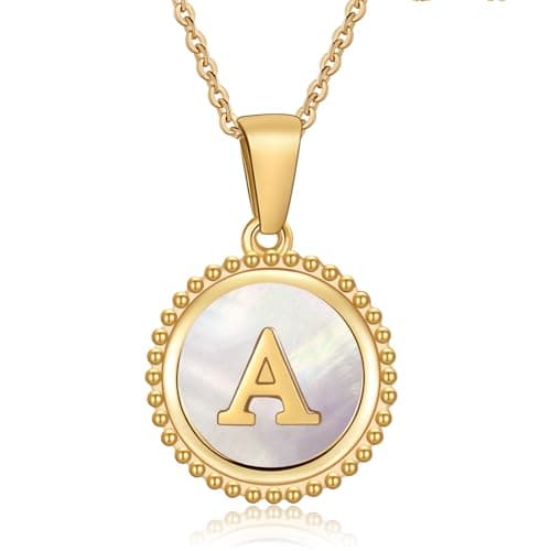 Cosie Lily Women's 14K Gold Plated Initial Alphabet Necklace