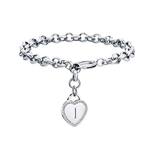 CaleesLLC Personalized Letter Charm Anklet for Women