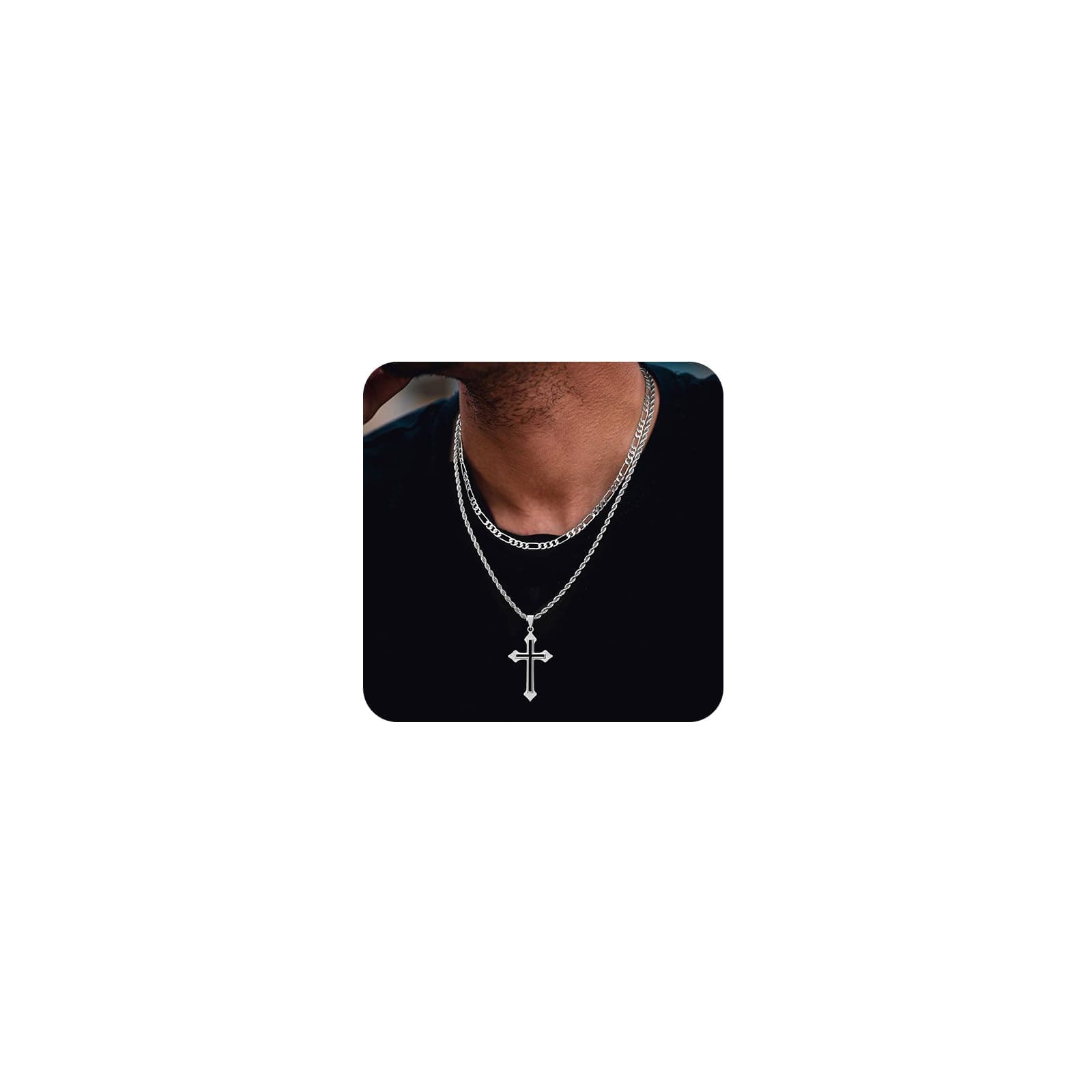 Men's Stainless Steel Cross Necklace