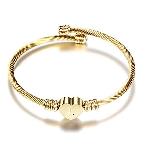 Personalized Initial Cuff Bracelets for Women