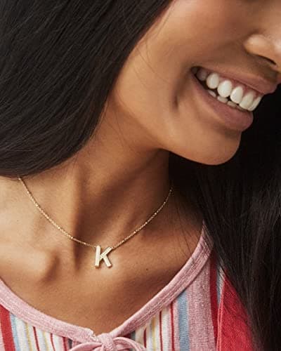 Kendra Scott A-Z Pendant Necklace, 14k Gold-Plated Brass, Women's Jewelry