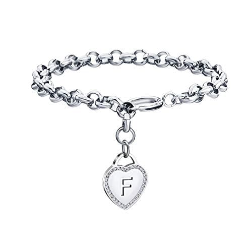 CaleesLLC Personalized Letter Charm Anklet for Women