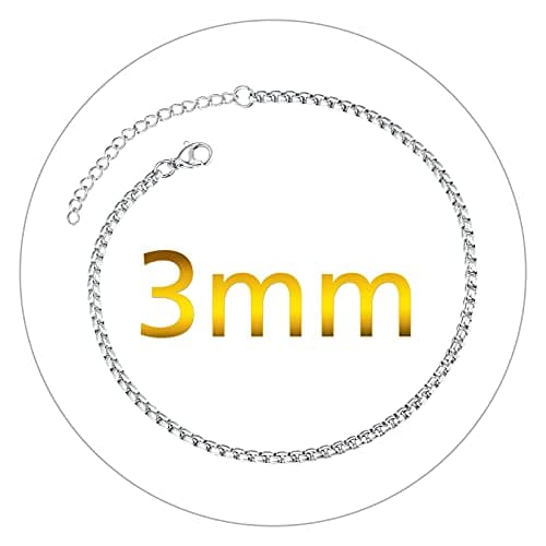 ChainsPro 18K Gold Plated Resizable Anklet Chain - Gift Box Included