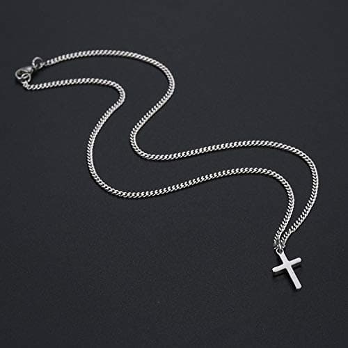 Joxevyia Cross Necklace - 14K Gold Filled Stainless Steel for Men & Women