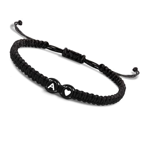Trendy Btysun Initial Bracelets A-Z for Women and Friends Heart Link Gifts
