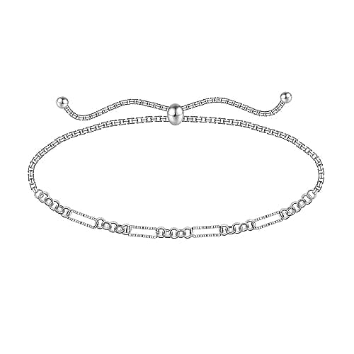 Chic 925 Sterling Silver Multilayered Anklet for Women Satellite, Star Jewelry
