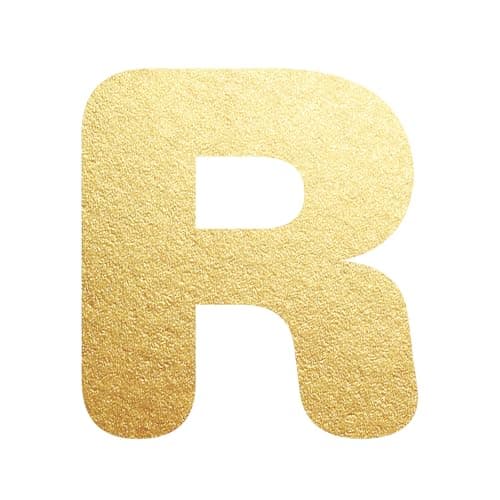 UHIBROS Gold Balloon Initial Necklace, Personalized 18K Gold Plated Alphabet Pendant