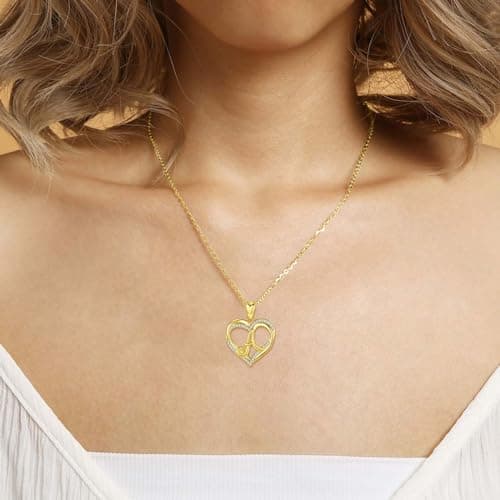 Unique Initial Necklaces for Women & Girls - Personalized Heart Letter Jewelry