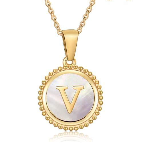 Cosie Lily Women's 14K Gold Plated Initial Alphabet Necklace
