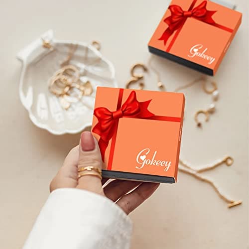 Gokeey 14k Gold Anklet Set for Women - Waterproof Cuban Figaro Chain Jewelry - Adjustable Size - Ideal Gift