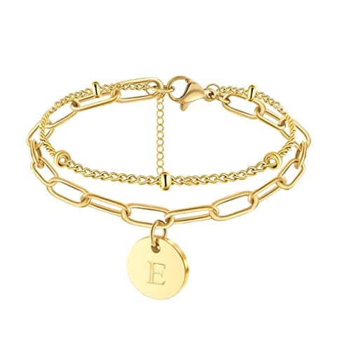 JoycuFF Gold Initial Bracelets for Womenråзнакомый_player_