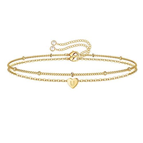 Turandoss Personalized Initial Bracelets for Women and Girls