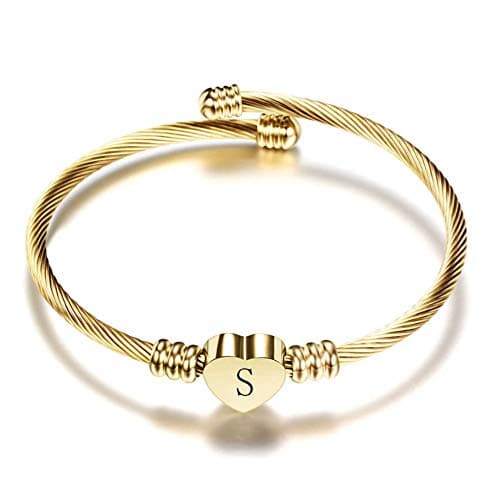 Personalized Initial Cuff Bracelets for Women