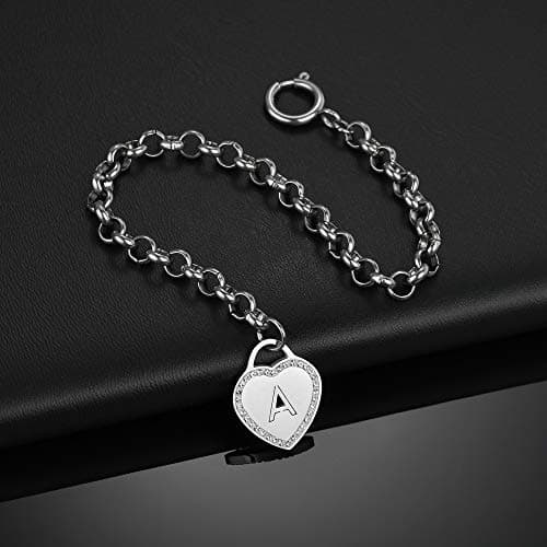 CaleesLLC Personalized Letter Charm Anklet for Women