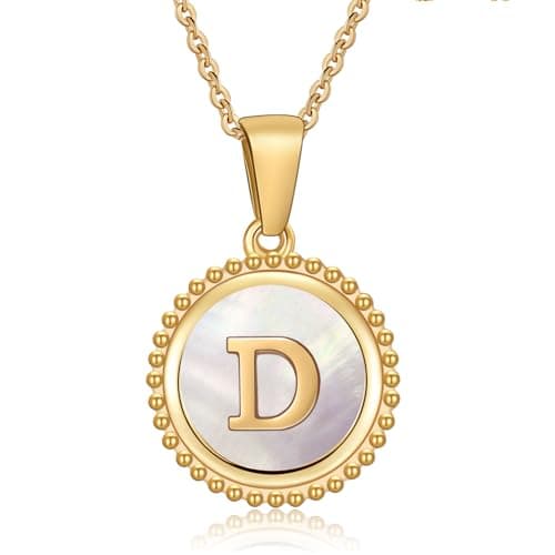 Cosie Lily Women's 14K Gold Plated Initial Alphabet Necklace