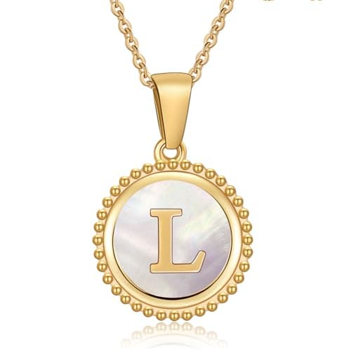 Cosie Lily Women's 14K Gold Plated Initial Alphabet Necklace