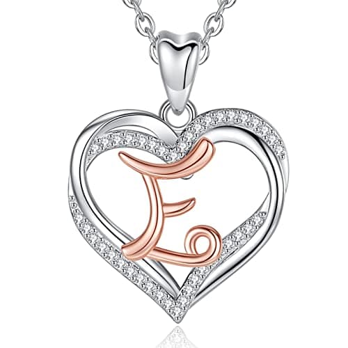 Unique Initial Necklaces for Women & Girls - Personalized Heart Letter Jewelry