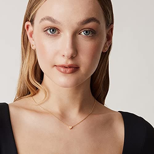 PavoI 14K Gold Plated Tiny Heart Necklace | Personalized Choker for Women