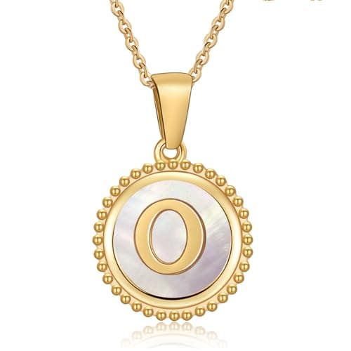 Cosie Lily Women's 14K Gold Plated Initial Alphabet Necklace