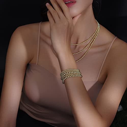 Badu Gold Plated Bead Bracelet for Women