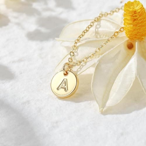 Ursteel Personalized Initial Necklaces for Women