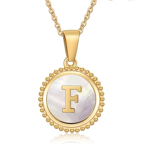 Cosie Lily Women's 14K Gold Plated Initial Alphabet Necklace
